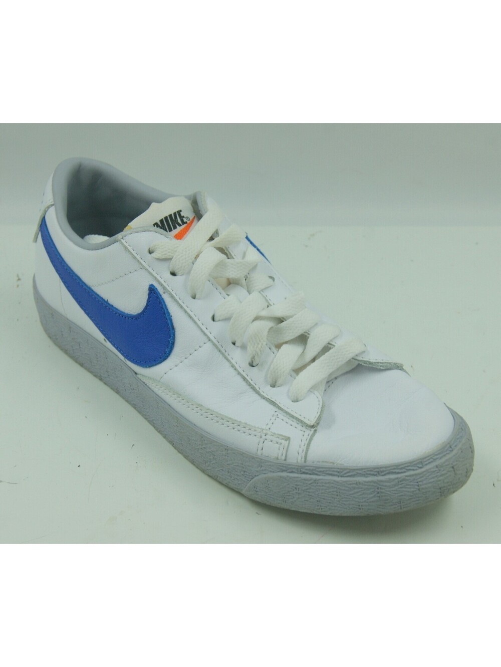 Nike ID Blazer Women's Sneakers Size 8 White Leather Athletic Shoes 616833-997